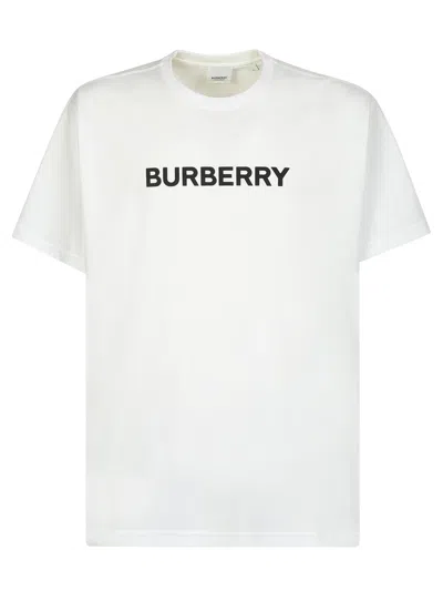 BURBERRY WHITE OVERSIZED T-SHIRT