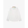 Burberry White Patch-pocket Regular-fit Cotton Shirt 4-1 In White