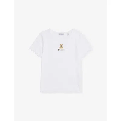 Burberry Kids' White Penny Bear Cotton-jersey T-shirt 3-14