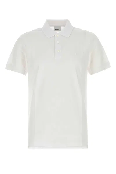 Burberry White Piquet Polo Shirt