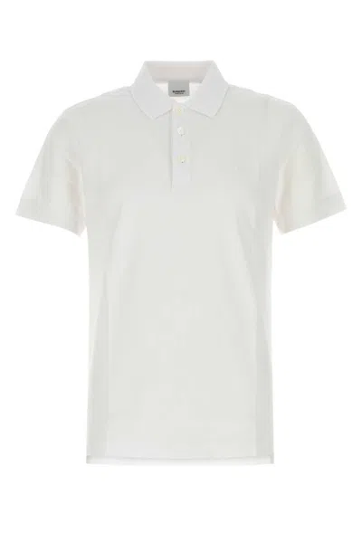 Burberry Piquet Polo Shirt In White