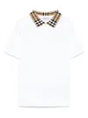 Burberry Vintage Check Polo Shirt In White
