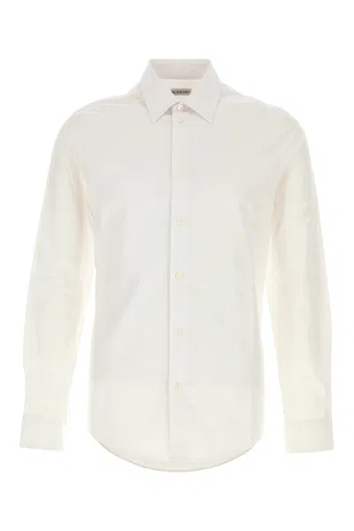 BURBERRY BURBERRY WHITE POPLIN SHIRT