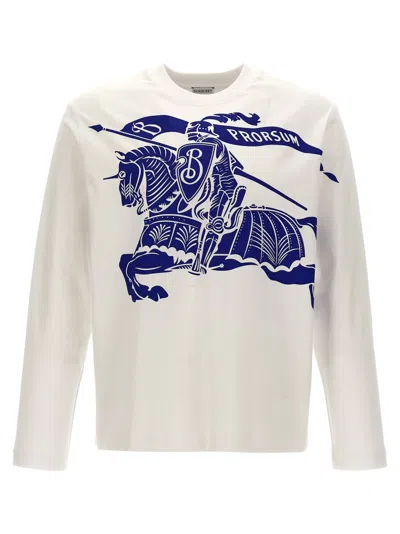 BURBERRY WHITE PRINTED T-SHIRT