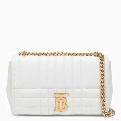 Burberry White Quilted Leather Shoulder Bag For Women
