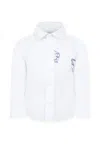 Burberry Equestrian Knight Design-detailed Shirt In White