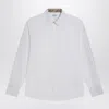 Burberry Cotton Poplin Shirt Buttoned Cuffs In White