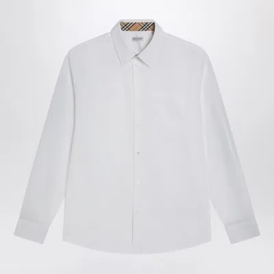 BURBERRY BURBERRY WHITE SHIRT IN COTTON POPLIN