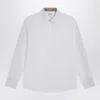Burberry Cotton Poplin Shirt Buttoned Cuffs In White