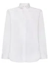 Burberry White Nylon Shirt In Brown