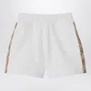 Burberry Kids Checked Shorts In White