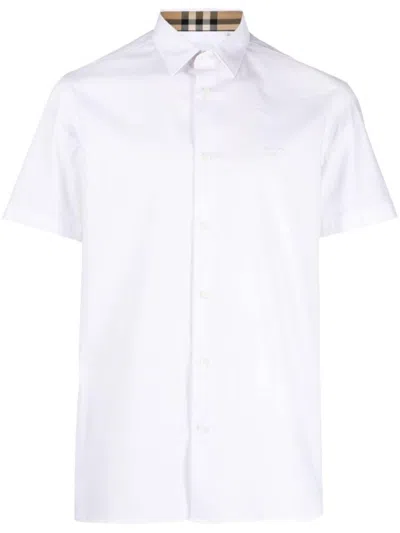 BURBERRY WHITE SOLID SHIRT
