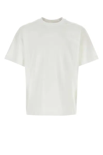 BURBERRY WHITE STRETCH COTTON T-SHIRT