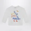 Burberry White Sweatshirt With Logo Print