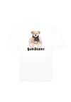 Burberry White T-shirt For Kids With Teddy Bear In White