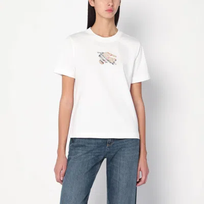 Burberry White T-shirt With Ekd