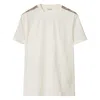 Burberry Checked Cotton-jersey T-shirt In White