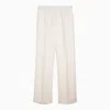 BURBERRY BURBERRY WHITE VISCOSE BLEND TROUSERS