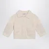 Burberry White Wool Cardigan In White