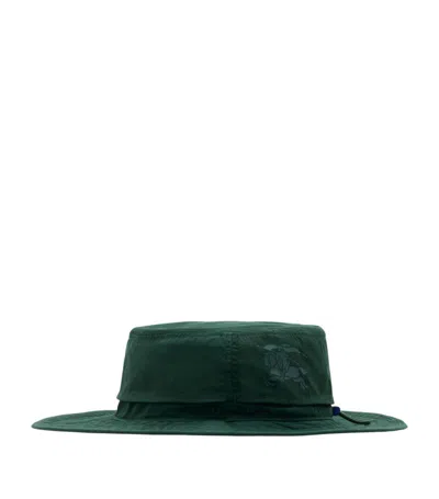Burberry Wide-brim Bucket Hat In Green