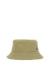 Burberry Wide Brim Cotton Bucket Hat In Neutrals