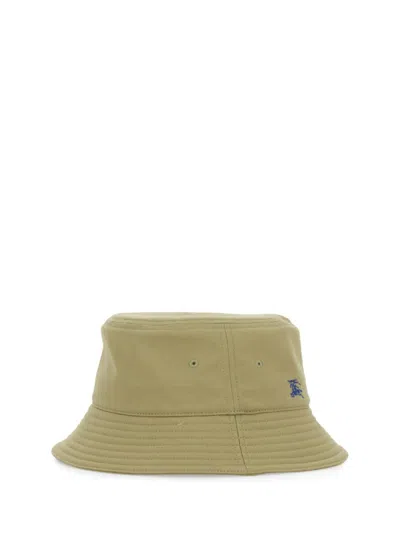 Burberry Wide Brim Cotton Bucket Hat In Neutrals