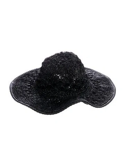 Pre-owned Burberry Wide Brim Hat W/tags In Black