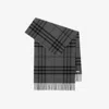 Burberry Wide Check Cashmere Scarf In Burgundy
