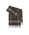 Burberry Giant Check Cashmere Scarf Accessories In Burgundy