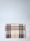 Burberry Women Wide Check Cashmere Scarf In Neutral