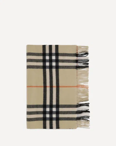 BURBERRY WIDE CHECK CASHMERE SCARF