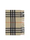 Burberry Wide Check Cashmere Scarf In Multi