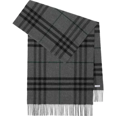 Burberry Wide Check Cashmere Scarf In Multi