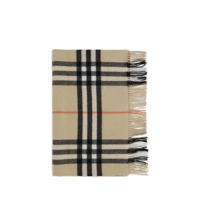 BURBERRY WIDE CHECK CASHMERE SCARF