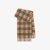 Burberry Wide Check Cashmere Scarf In Sand