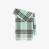 Burberry Wide-check Cashmere Scarf In Spearmint