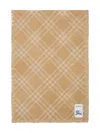 Burberry Wide Check-print Scarf In Sand/ecru