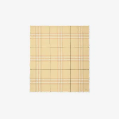 Burberry Wide Check Wool Scarf