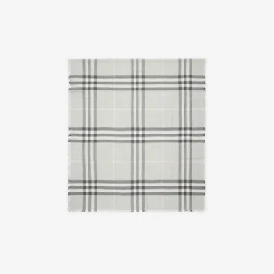 Burberry Wide Check Wool Scarf
