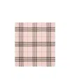 Burberry Wide Check Wool Scarf In Pink