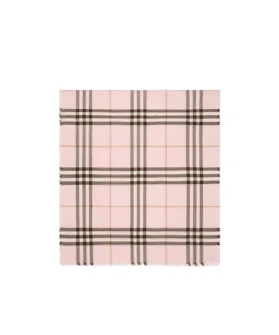 BURBERRY BURBERRY WIDE CHECK FRAYED-EDGE SCARF