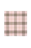Burberry Wide Check Wool Scarf In Pink