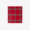 Burberry Wide Check Wool Scarf In Post Red