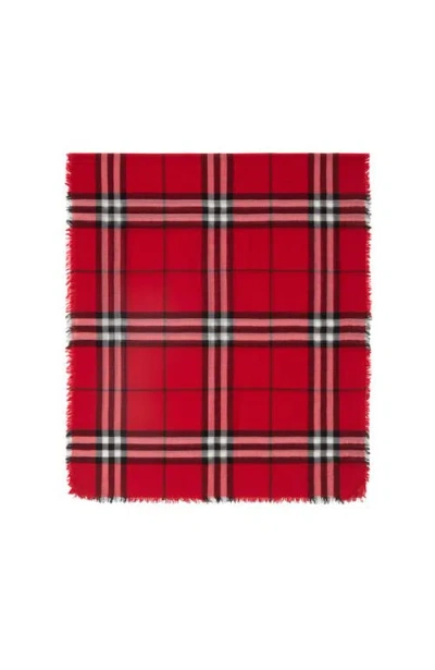 BURBERRY BURBERRY WIDE CHECK WOOL SCARF