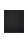 Burberry Wide Check Wool Silk Scarf In Black