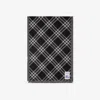 Burberry Silk-wool Wide Check Scarf In Black/calico