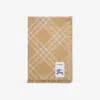Burberry Wide Check-print Scarf In Sand/ecru