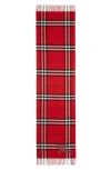 Burberry Wide Cross Stitch Ekd Check Cashmere Scarf