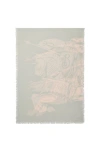 Burberry Wide Ekd Wool Scarf