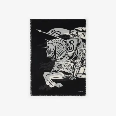 BURBERRY BURBERRY WIDE EKD WOOL SCARF